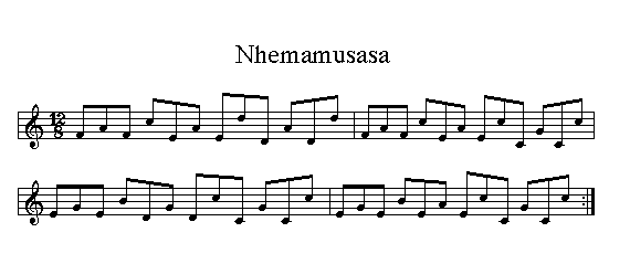 Mbira sheet outlet music